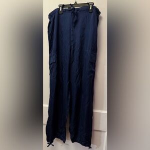 NWT Victorias secret PINK Satin Parachute Pants size L